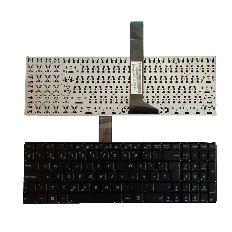 

New Spanish Laptop Keyboard for ASUS X550C X501 X502 K550 A550 Y581 X550V X550VC X550 F501 F501A F501U Y582 SP Keyboard
