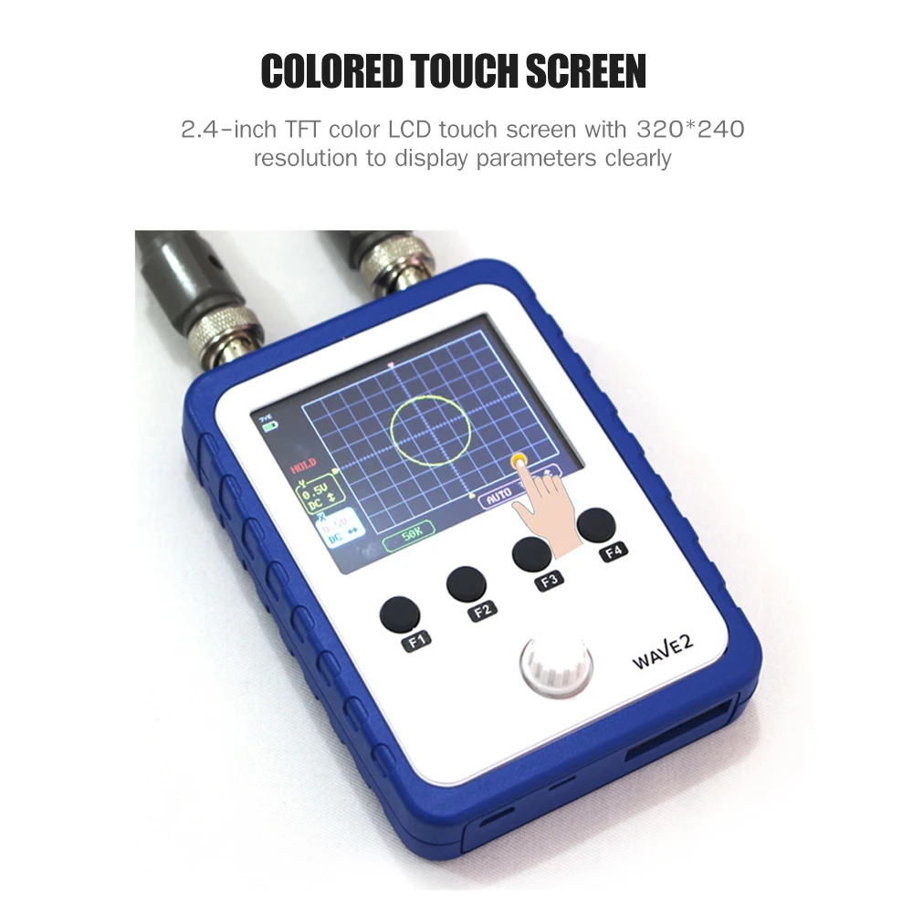 Профессиональный цифровой запоминающий осциллограф с сенсорным экраном ручной