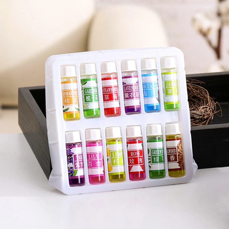 

12 Bottles/set Essential Oil 6 Kind 5ML Fragrance Aromatherapy Oil For Diffuser Aromatherapy Humidifier Natural JY5
