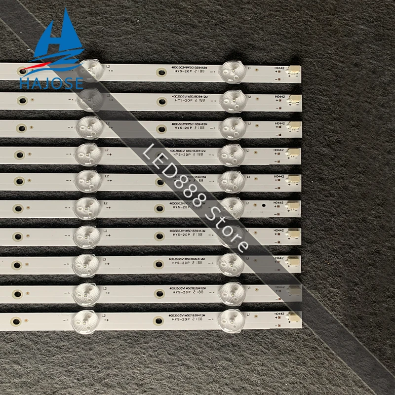 Светодиодная лента для подсветки 10 комплектов 5 светодиодов Sony 40 дюймов TV SVG400A81 REV3