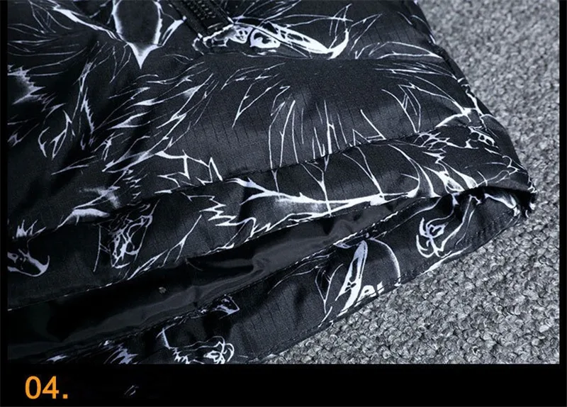 White Duck Down Jackets Men Winter Warm Parka Camouflage Overcoat Casual Slim Hooded Doudoune Homme Thermal Windbreaker Jacket