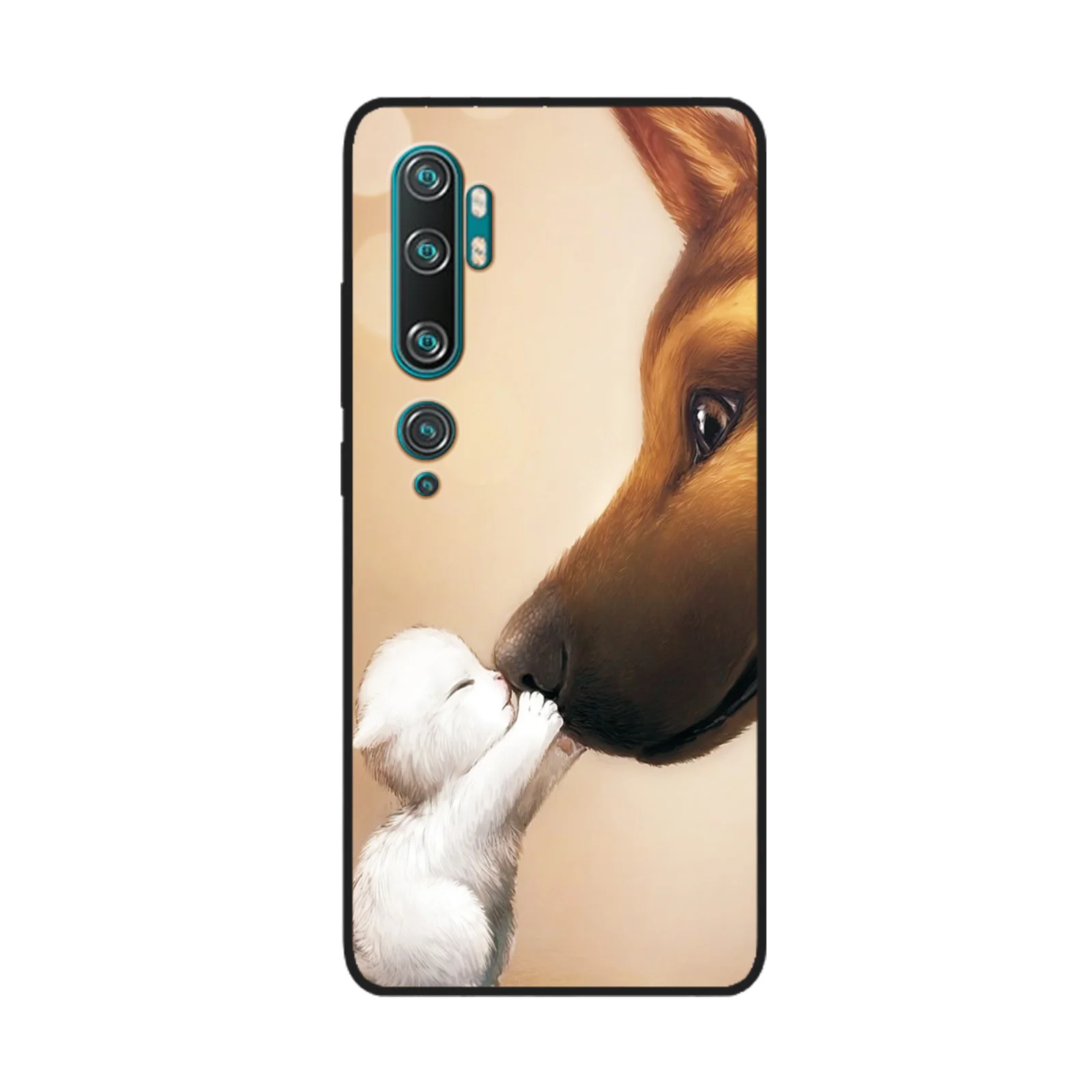 Чехол для Xiaomi Note 10 чехол Pro черный из ТПУ Для 10Pro бампер аниме с горячими пейзажами
