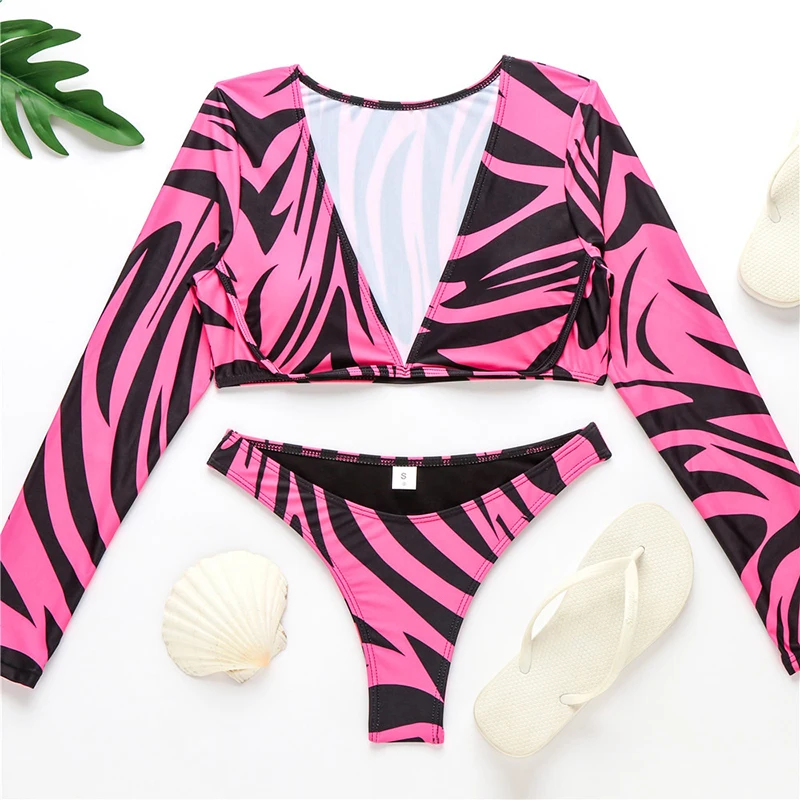 2020 стринги Африканский купальник сексуальный купальный костюм в полоску с