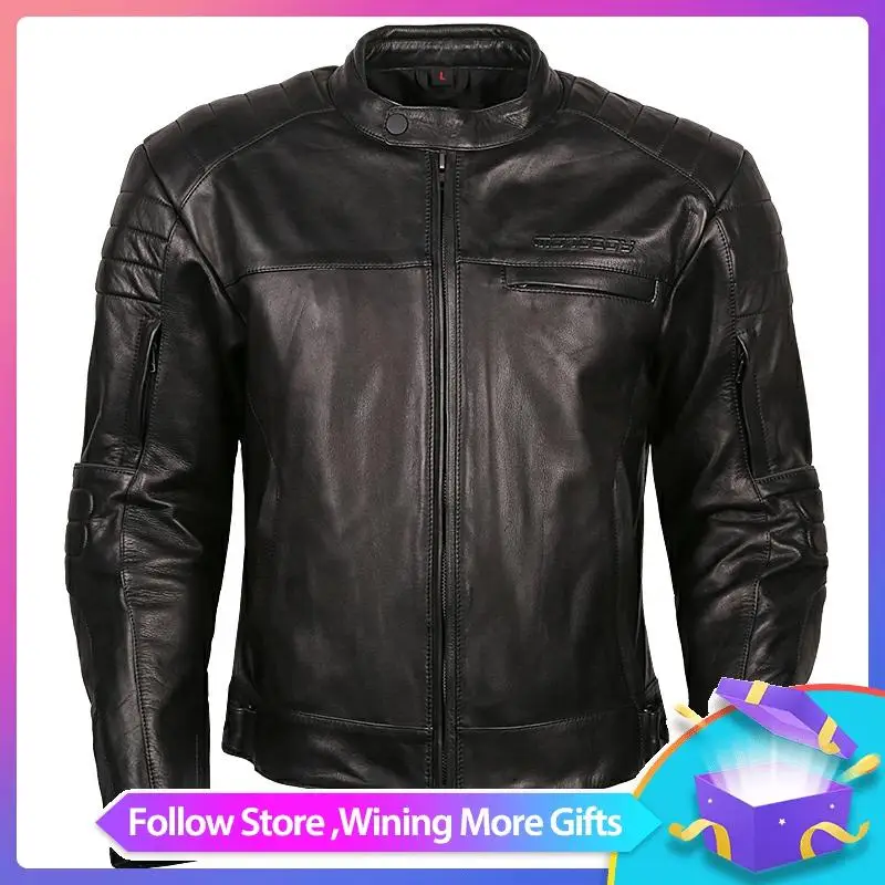New Summer Air Motoboy Professional Cow Leather Jacket Warm Motorcycle Bike Tour Riding Coat For 4 seasons CE Protectors | Автомобили и
