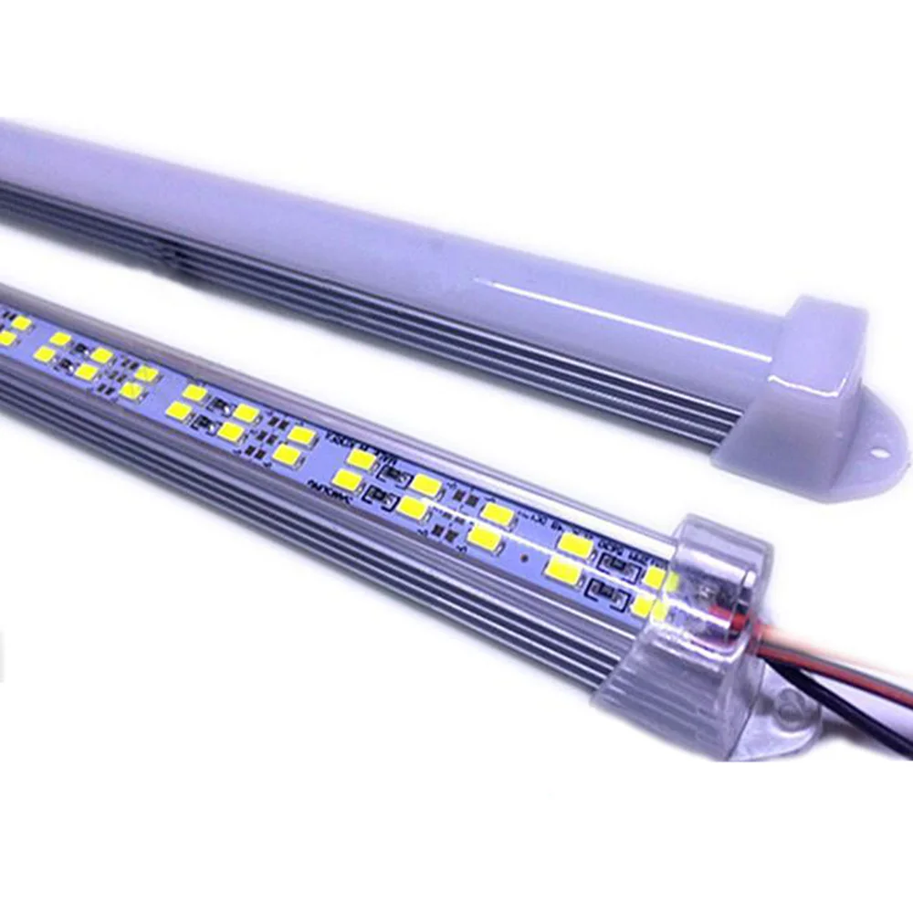 50 см 100 светодиодный бар светильник AC/DC 12V 24V SMD5730 двухрядные жесткие светодиодные