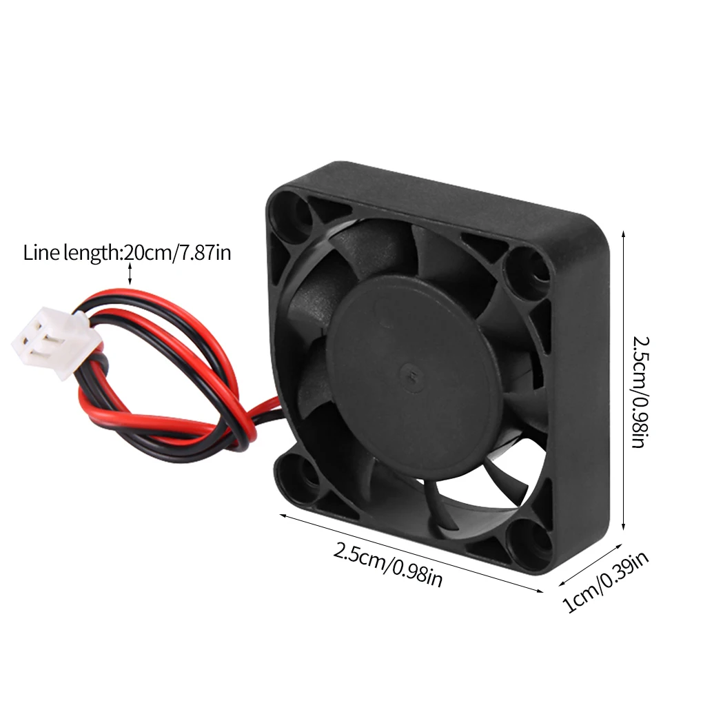 EZT3D Cooling Fan 3D Printer CPU Cooler Computer USB Plastic 2510 3010 4010 5010 6015 12V 24V 25x25x10 mm 40x40x10mm | Компьютеры и