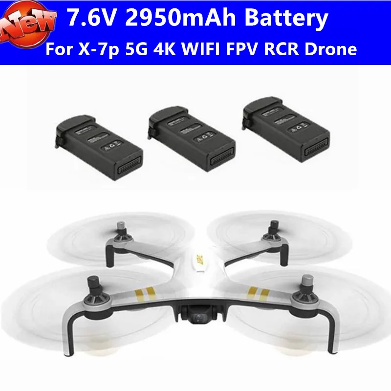 

X-7P 4K бесщеточный RC Квадрокоптер запасные части 7,6 V 2950mAh батарея для X-7P 5G 4K WIFI FPV HD камера Дистанционное управление RC Дрон игрушка
