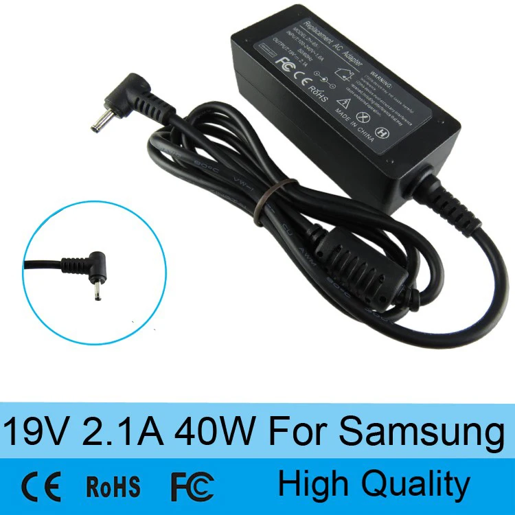 19V 2.1A Ноутбук AC адаптер питания зарядное устройство для Samsung NP900X3C NP900X4C NP900X3A NP900X1