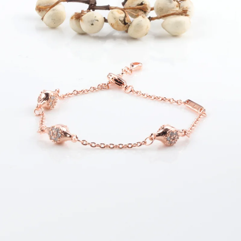 

Authentic 925 Sterling Silver Pan Bracelet Creative Style With Crystal Cz Love Pod Fashion Bracelet Fit Diy Charm Women Jewelry