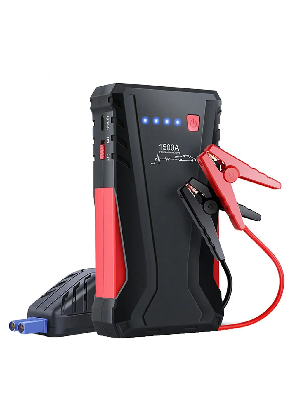 

12V Portable Car Emergency Starting Power Supply Auto Battery Booster Pack With QC3.0 And Type-c Input/output