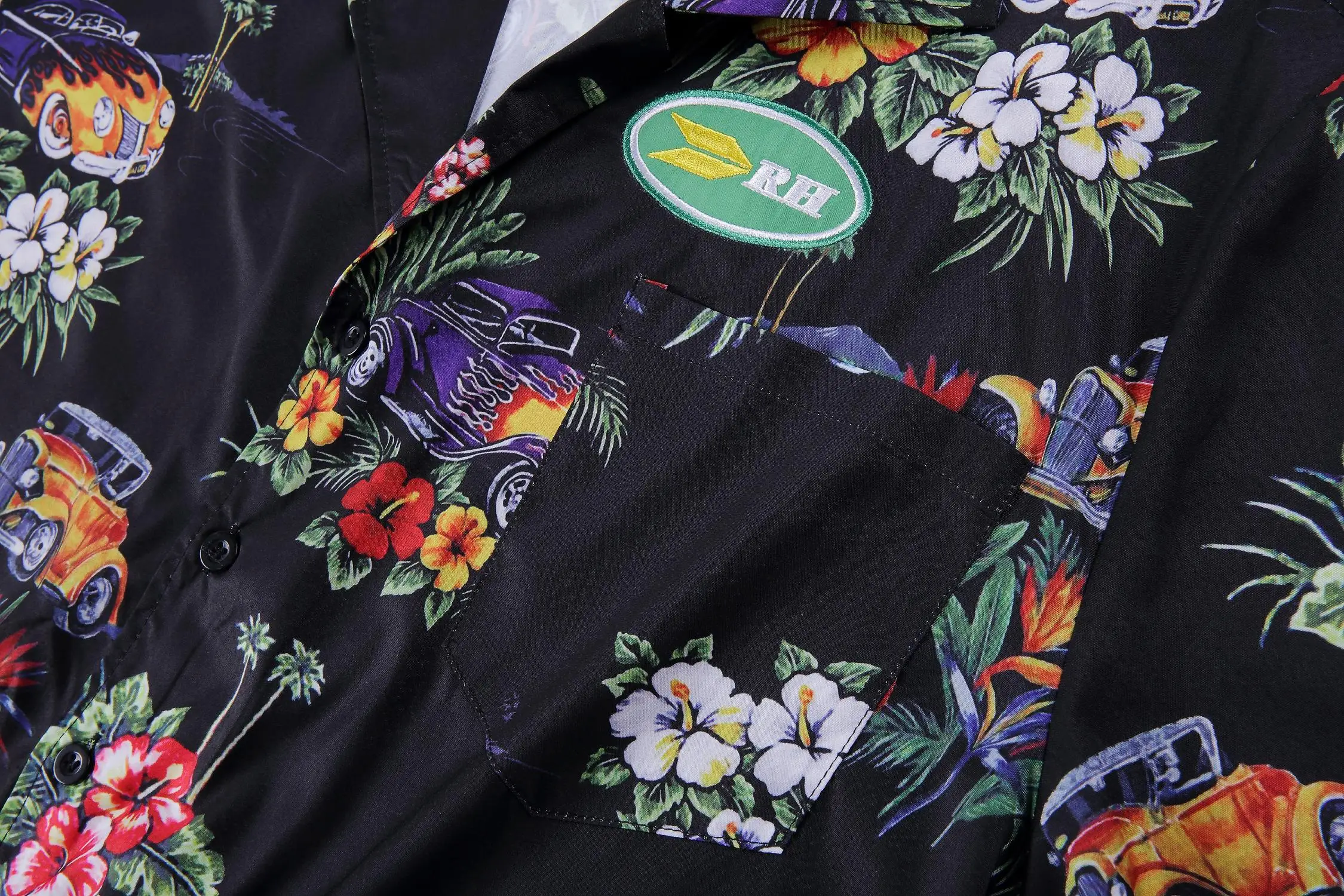 

19SS RHUDE Hawaiian Shirt 1:1 Top Version RHUDE Tshirt Men Women Streetwear Hip Hop Casual RHUDE Shirt Short Sleeves