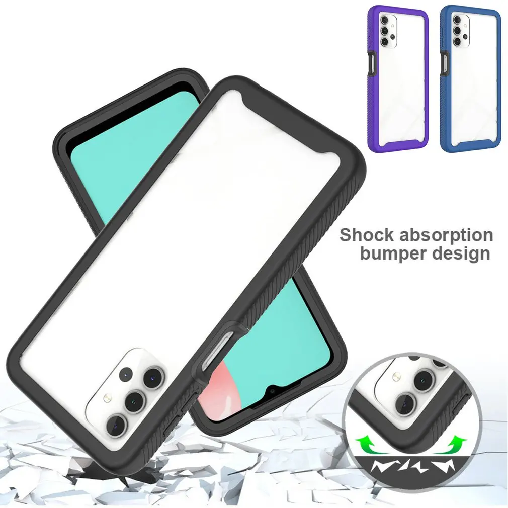 

For Galaxy A12 Mobile Phone Case 5x Military Grade Shockproof Solid Rubber Full Body Protective Mobile Phone Case Cover