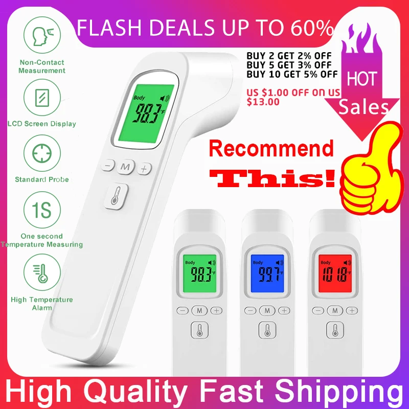 Умный датчик измерения температуры тела цифровой настенный инфракрасный