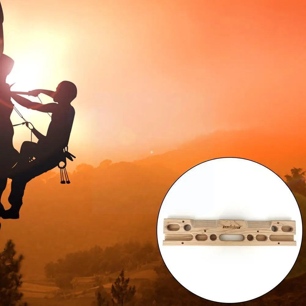 

Rock Climbing Fingerboard Climbing Strength Rock Men Strength Wooden Sport Hangboard Training Tools Climbing Outdoor Board V9e1