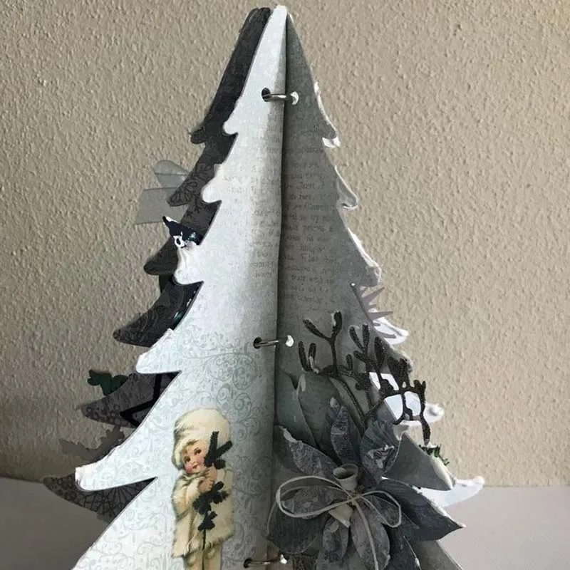 

Christmas Tree Metal Cutting Dies Craft Cut Die Stencil for Scrapbooking DIY Handmade Paper Make Album Model Punch Blade Decor