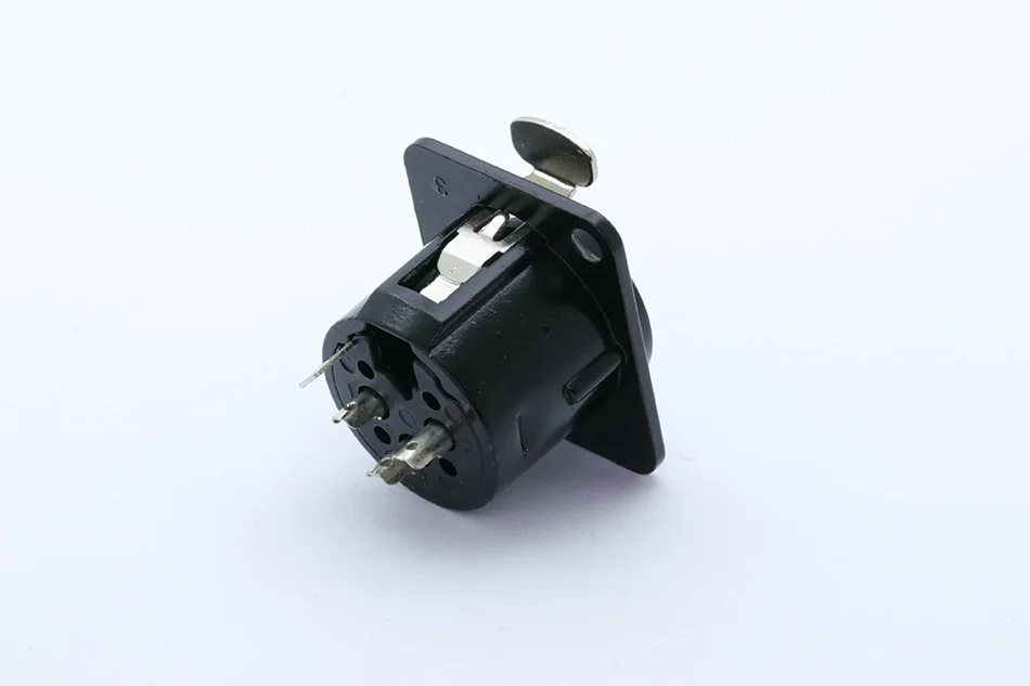 Высокое качество XLR Разъем черный покрытием 3pin XLR Женский Разъем Панель Крепление разъем аудио разъем динамик разъем