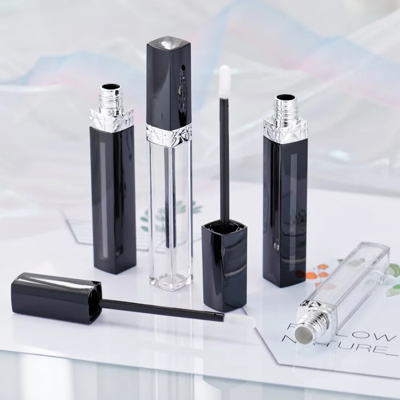 

Private Label 5ml Empty Lip Gloss Tube ABS Refillable Lip Glaze Tube Bottle for DIY Cosmetic Liquid Lipstick Container Wholesale