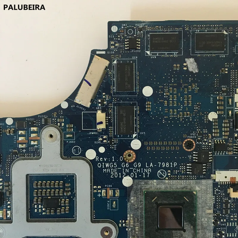 PALUBEIRA G580 материнская плата для Lenovo G580 Материнская плата ноутбука QIWG5_G6_G9 LA-7981P с 8 видеокарта DDR3