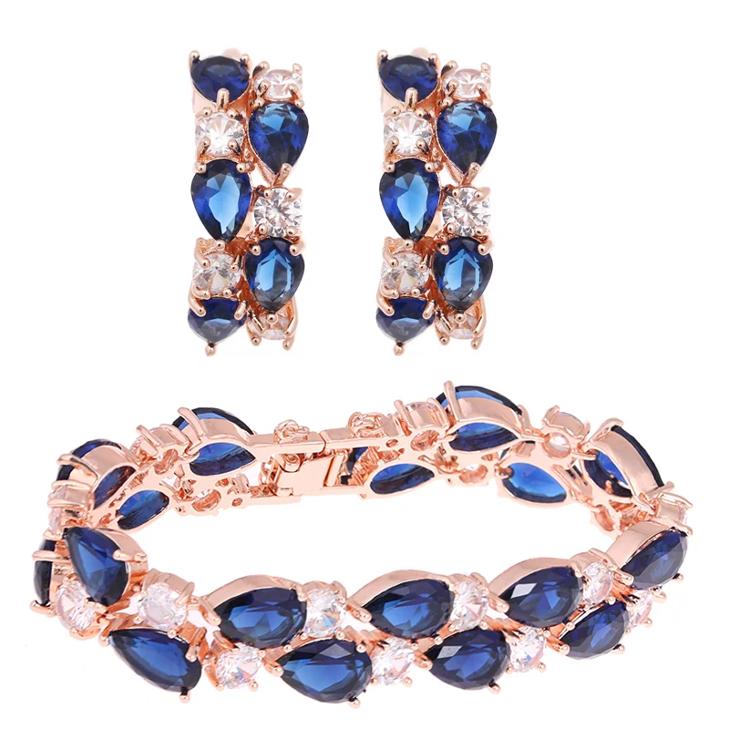 Женский роскошный комплект украшений Mona Lisa классический свадебный с фианитом