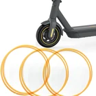 Оригинальная наклейка ступицы для Ninebot MAX G30, оранжевые колесные диски, Декоративная полоса, защитная линия шин, резиновая литейная отделка