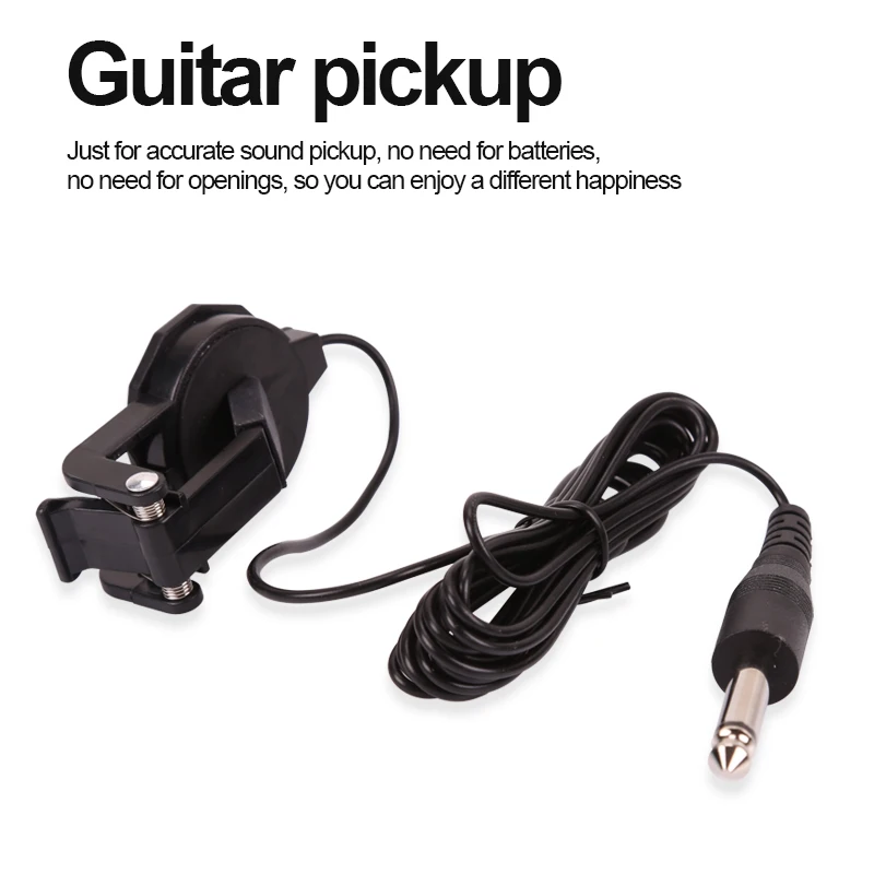 Guiatr Microphone Acoustic Guiatr Pickup No Need To Punch Can Be Clipped To The Panel Vibration Pickup WCP60G Guitar Amplifier enlarge