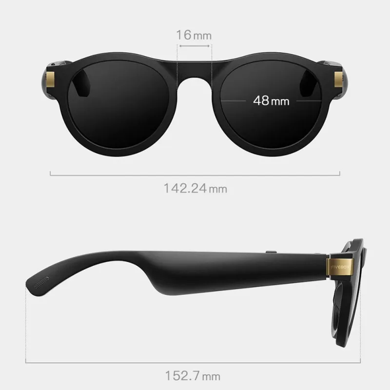 Высокое качество Bluetooth 5 0 гарнитура солнцезащитные очки синий светильник