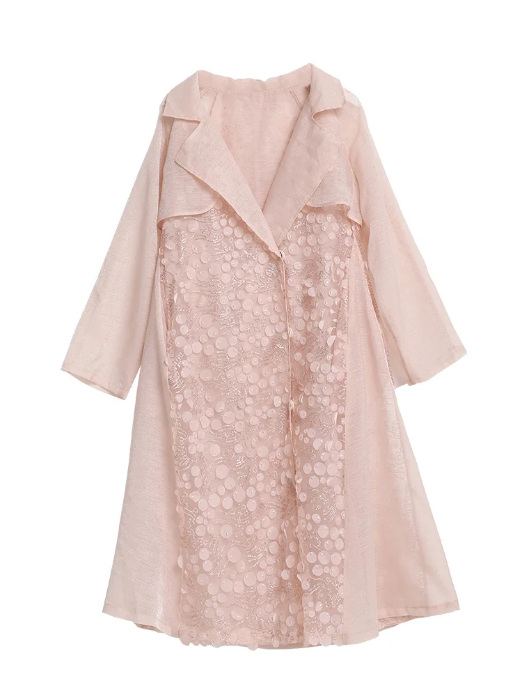 IRINAMS02 коллекция 2019 FW Новое поступление из органзы вышитый Винтажный Длинный