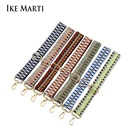 Хлопковыйнейлоновый ремешок IKE MARTI 140 см для женских сумок, женские сумки-мессенджеры, слинг, ремень шириной 3,8 см, ремешок через плечо для O-Bag