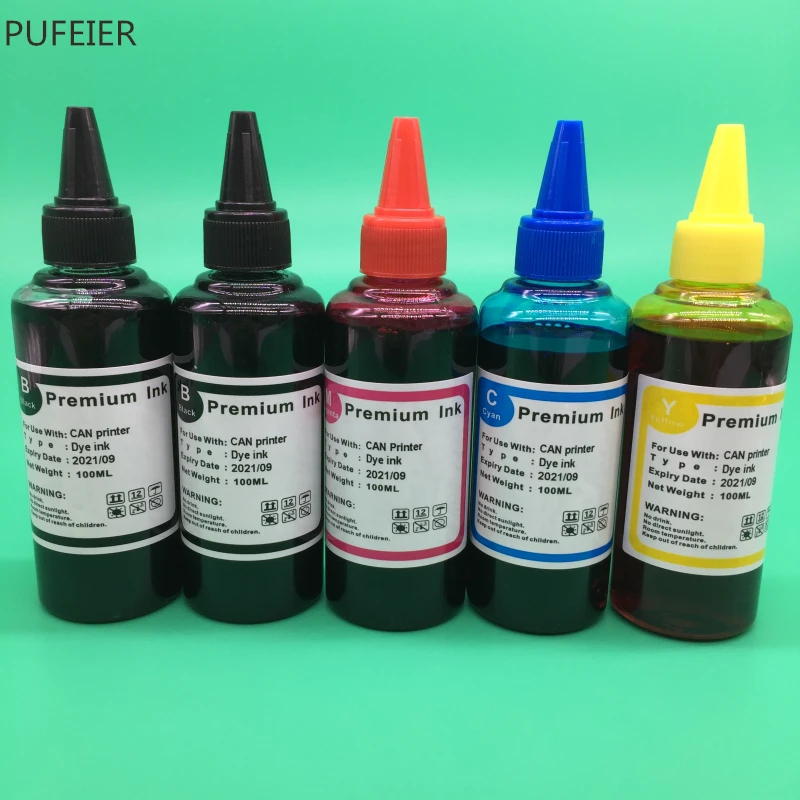 

5 Bottles PGI-570 CLI-571 PGI570 571 Dye Based Ink Kit For Canon PIXMA MG5750 MG5751 MG5752 MG5753 MG6850 MG6851 MG6852 MG6853
