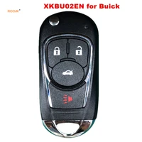 riooak 5pcslot xhorse xkbu02en wire flip universal remote key for buick style 4 buttons for vvdi vvdi2 key tool english version
