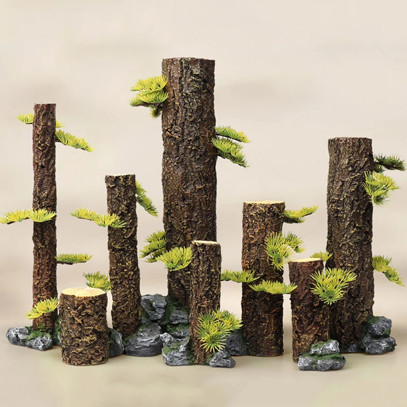 

1 шт. имитация леса Ландшафтный ствол дерева DIY аквариум для рыб Aritifical Driftwood украшение