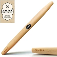 walfos 40cm french rolling pin dough roller for baking pizza dough noodles pie and cookie beech wood rolling pin baking tools