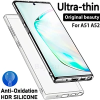 ultra thin silicone clear%c2%a0phone case for samsung galaxy s21 ultra s20 fe s10 plus a21s a12 a51 a52 a71 a72 back cover phone case