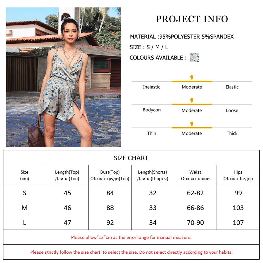 

HiLoc Symbols Print Sleepwear Women Pajama Suits With Shorts Slit Satin Pajamas For Women Spaghetti Strap Camisole Sexy Homewear