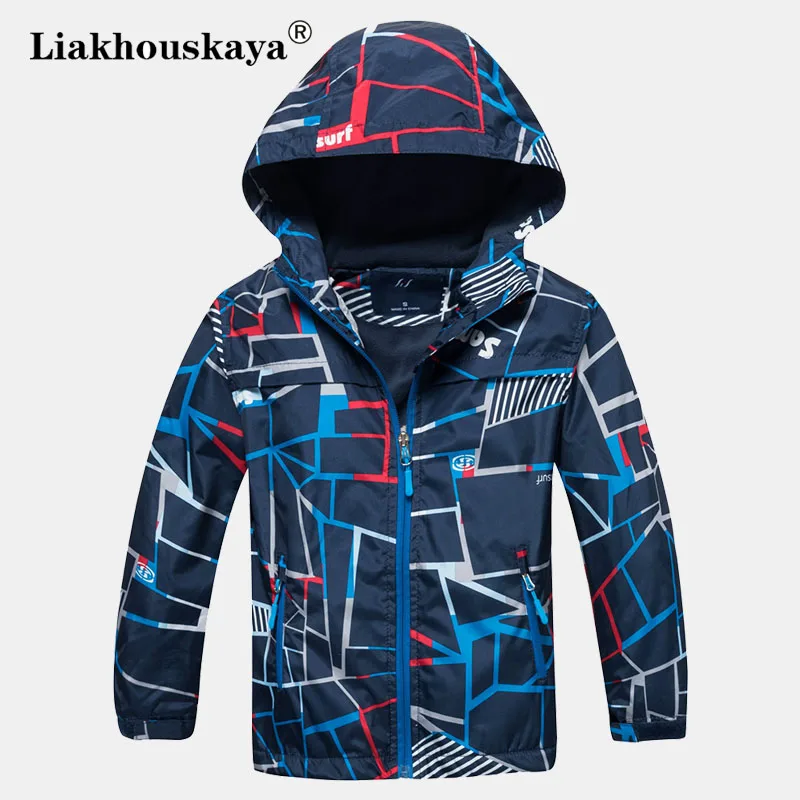 

Ветровка с капюшоном для мальчиков, флисовая ветрозащитная верхняя одежда для весны и осени, 2022