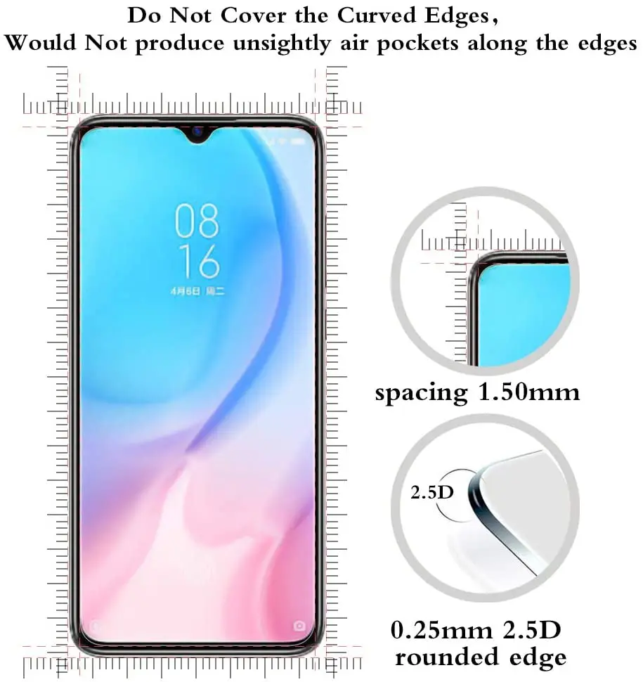 Закаленное стекло Для Doogee S95 Pro Защитное для экрана 2.5D 9H Премиум защитная пленка |