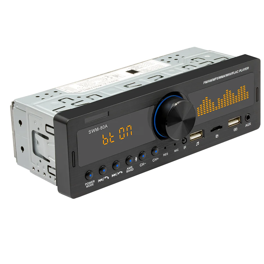 

Автомобильный стереоприемник 1 DIN, Bluetooth, громкая связь, USB, AUX-вход, головное устройство, AM, FM-радио, приемник с автомобильным локатором