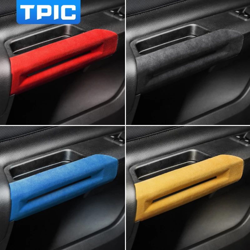 Аксессуары для украшения автомобиля алькантара внутренние дверные ручки крышка