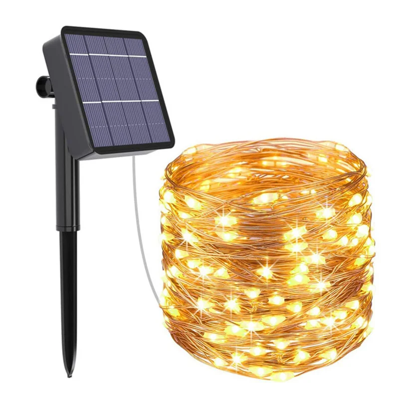 

1pcs Outdoor LED Solar String Fairy Lights 10M 20M Flashing Lamps 100/200leds Waterproof Christmas Decoration for Home Garden