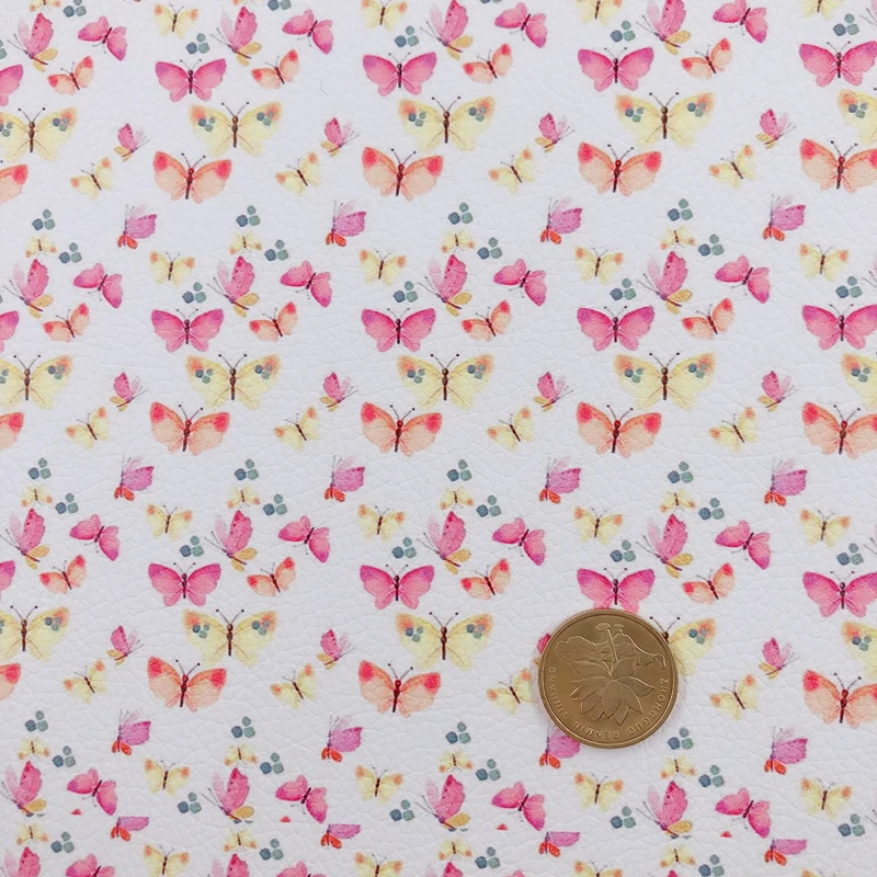 Новая Радужная 30 х2 2 см/A4 розовая цветная Милая бабочка с принтом искусственная