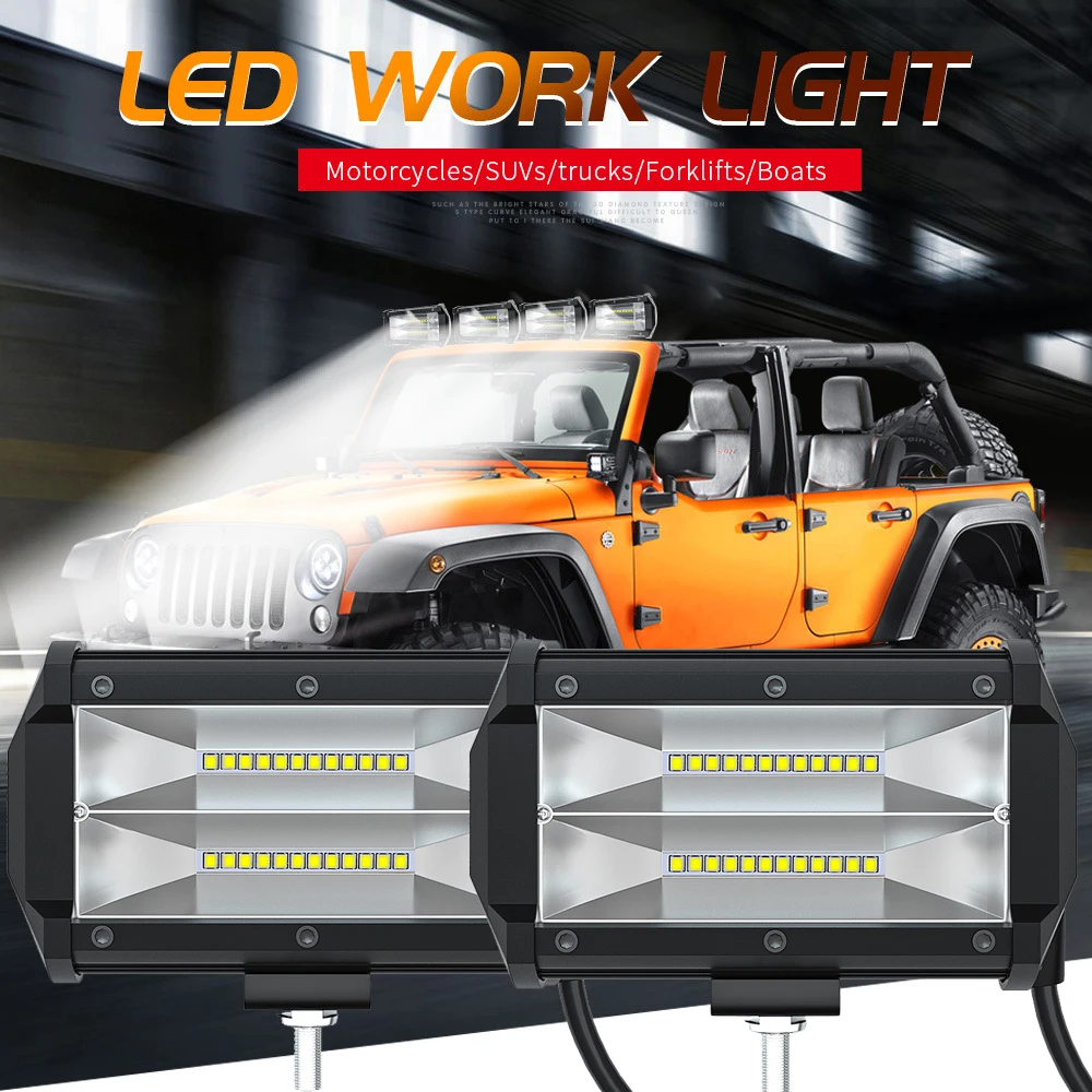 Светодиодсветильник балка 72 вт для грузовиков автомобилей тракторов