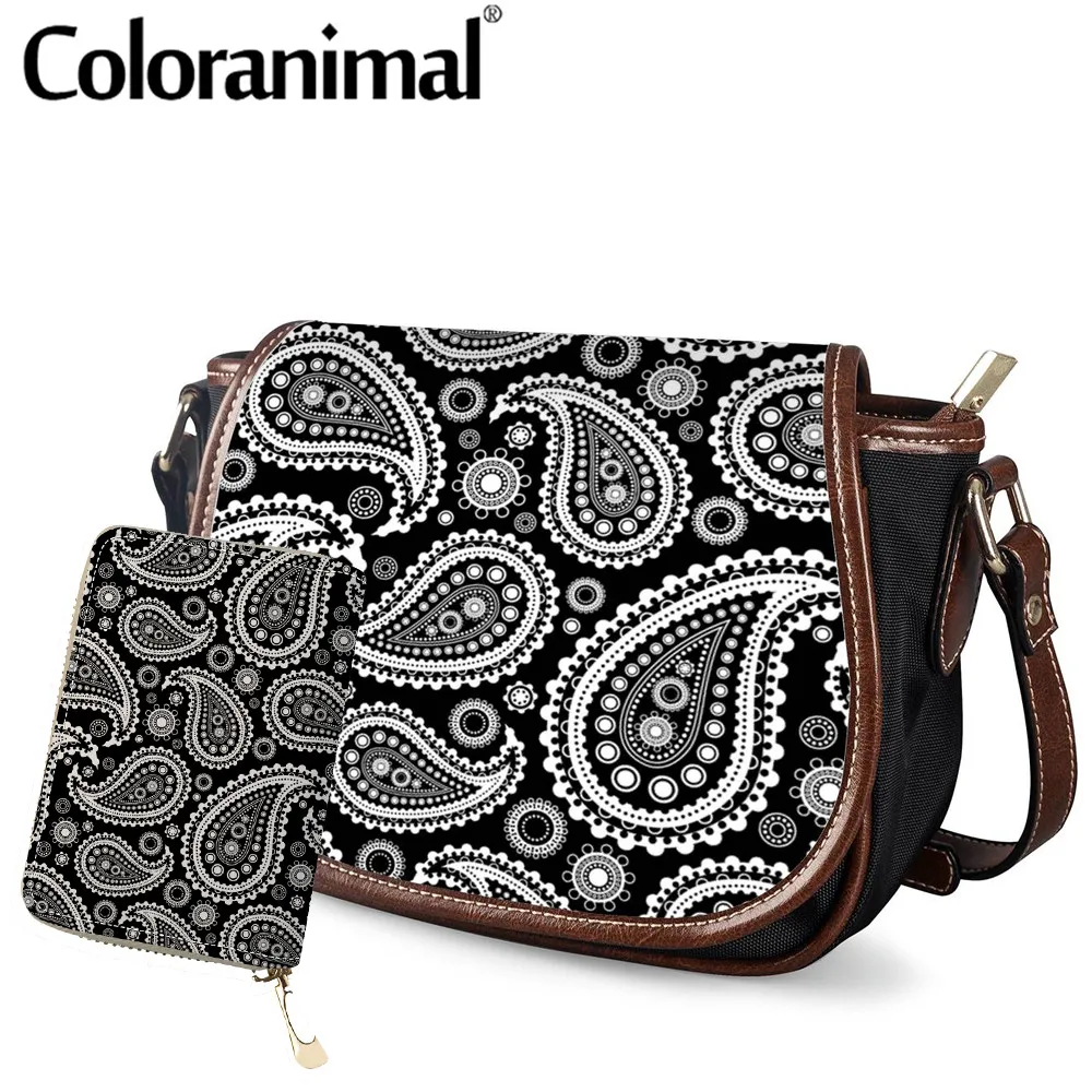 Седельные сумки Coloranimal ретро через плечо женские в стиле бохо из искусственной