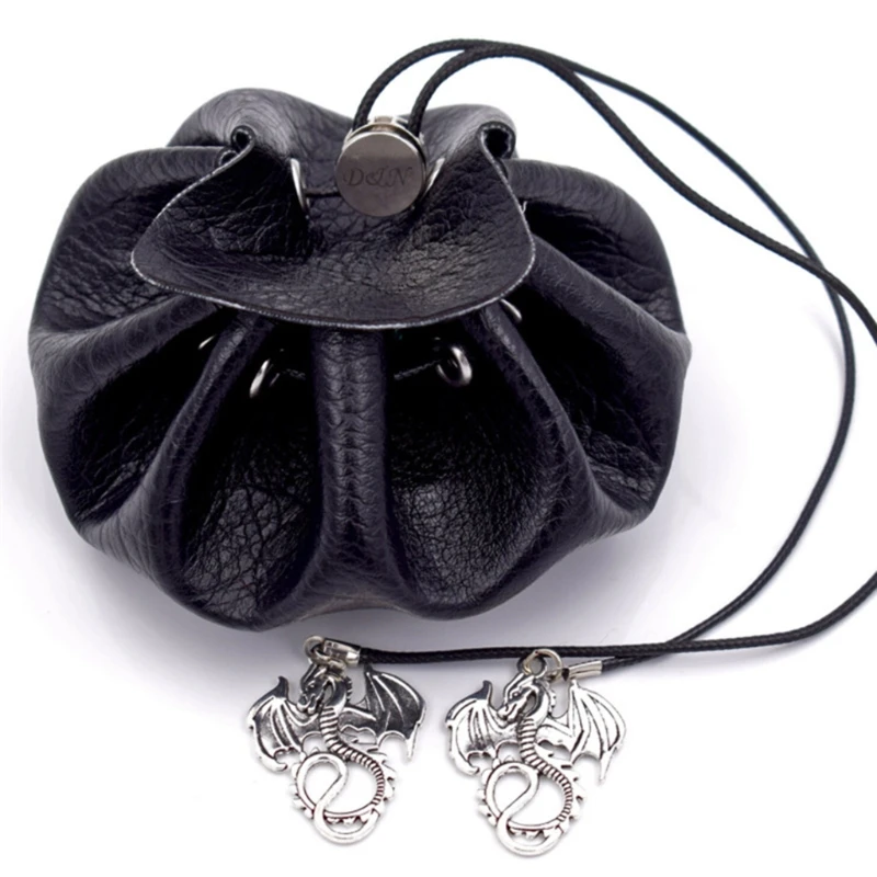 

Dice Bags PU Leather Drawstring Bag Dice Drawstring Pouches Leather Storage Pouch for Dice, Jewelry, Board Game Dice