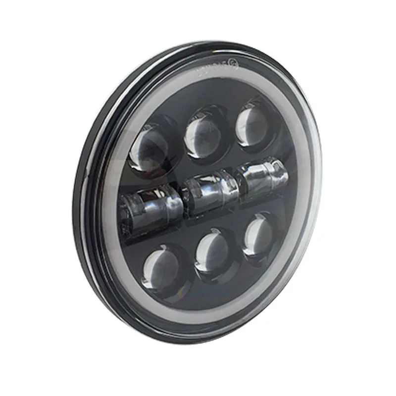 5 3/4 дюймов круглый светодиодный прожектор-Фара Hi/короче спереди и длиннее сзади)