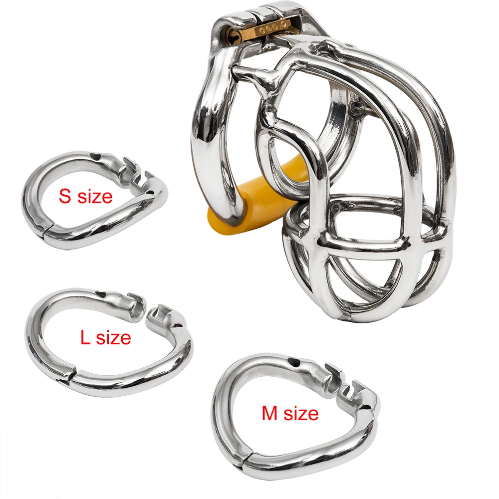 Включает 3 кольца эргономичный дизайн Мужской Целомудрие устройство легко