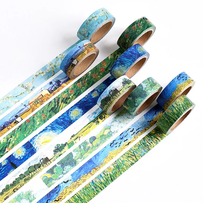 

1.5CM*7M Cute Rich Colors Painting Washi Tape DIY Decoration Sticker Scrapbooking Adhesive Masking Tape stationery school supply