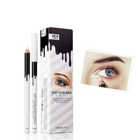 12pcsset waterproof eyeliner pencil set creamy and sharpenable tip professional makeup slim eye pencil white soft pencils