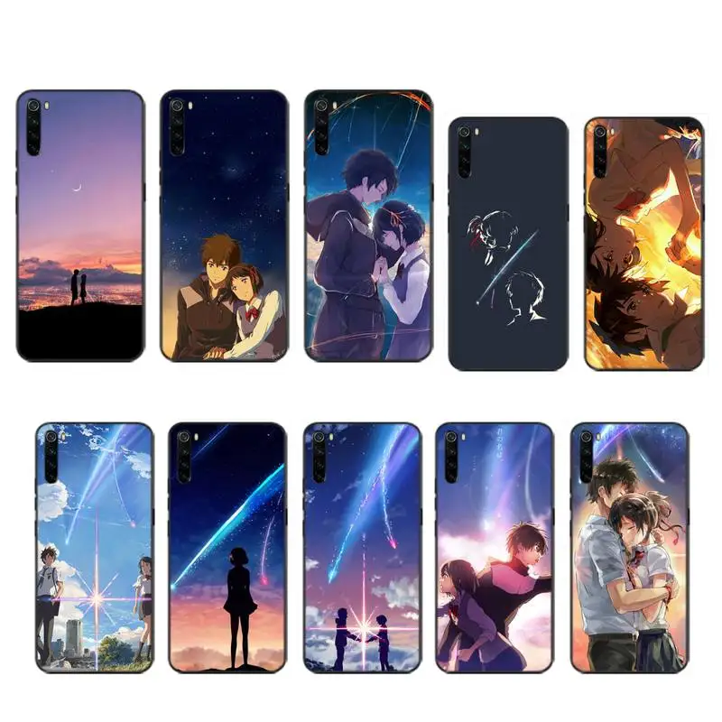 Чехол с рисунком из аниме Ваше имя чехол для xiaomi note max mi 7 8 9se Redmi 7a 8t 9 10 pro lite