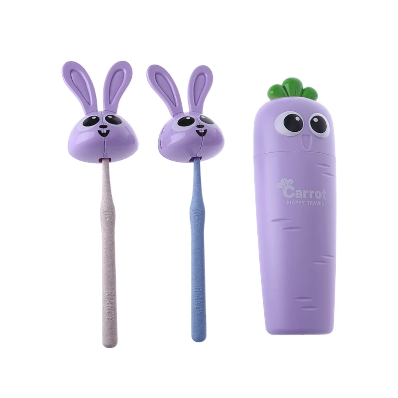 5 шт./компл. милый дорожный держатель для зубной пасты и щетки чехол хранения на