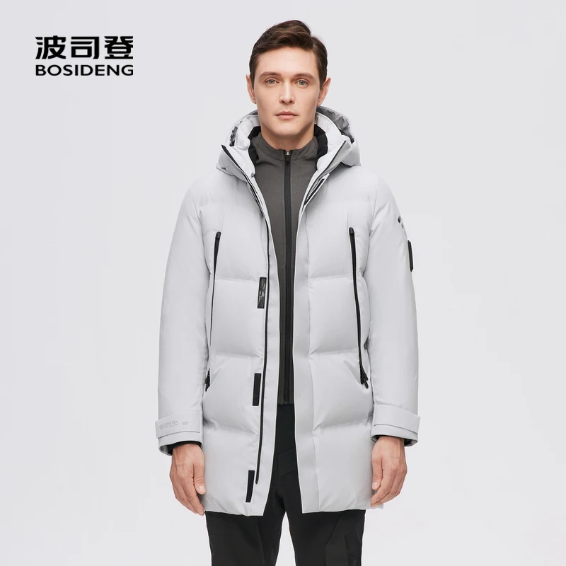 BOSIDENG GoreTex пуховик 90% гусиный пух пальто Мужское с капюшоном ветрозащитная